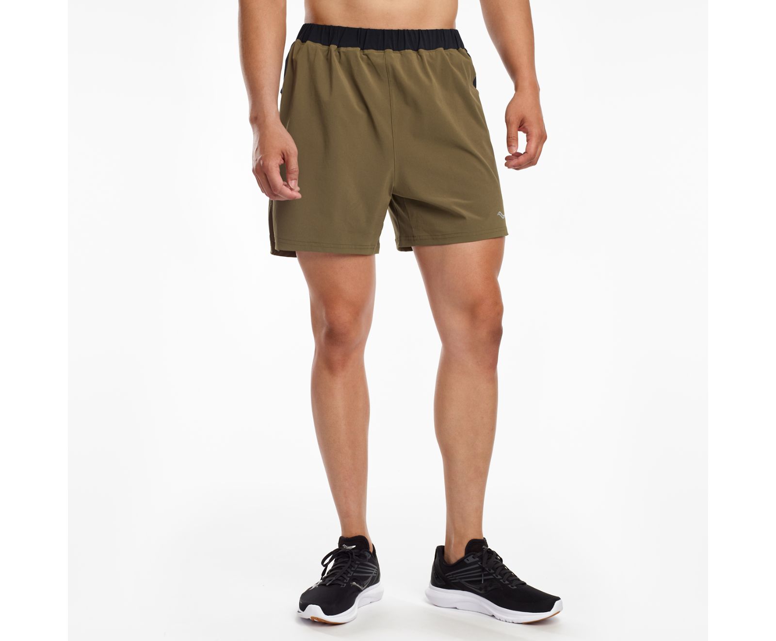 Saucony Outpace 5" Men's Shorts Dark Olive | AU 652WNBY